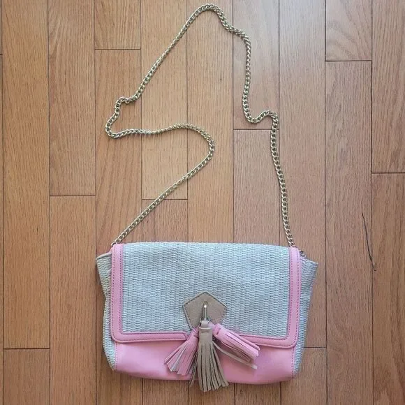 Danielle Nicole Straw Purse (Pink) - Picture 1 of 4